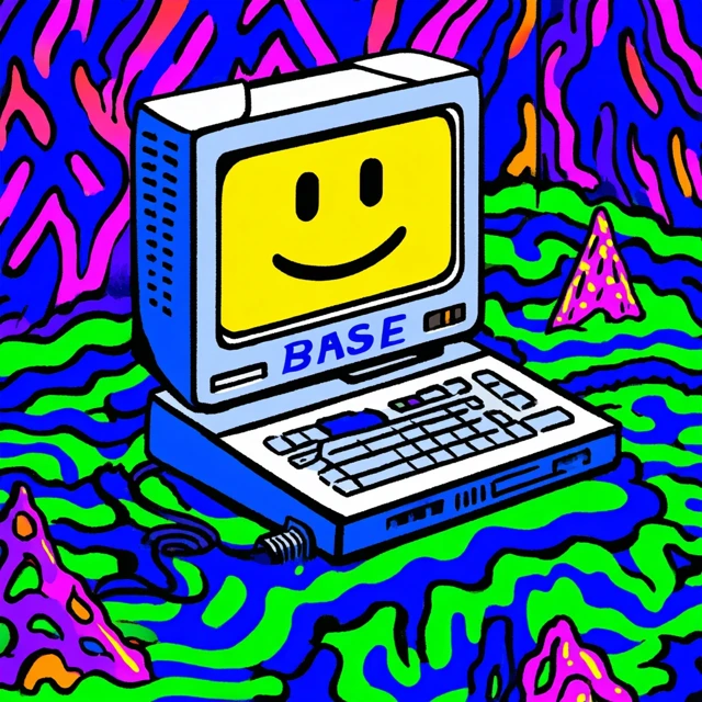 Base Logo PC Gaming Acid House Style