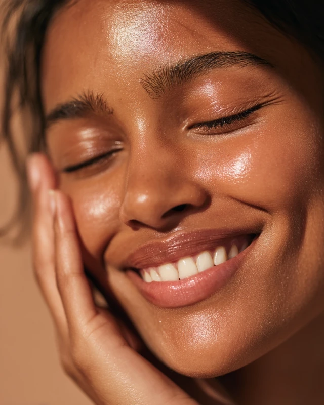 Healthy Skin Portrait Dusky Model Editorial