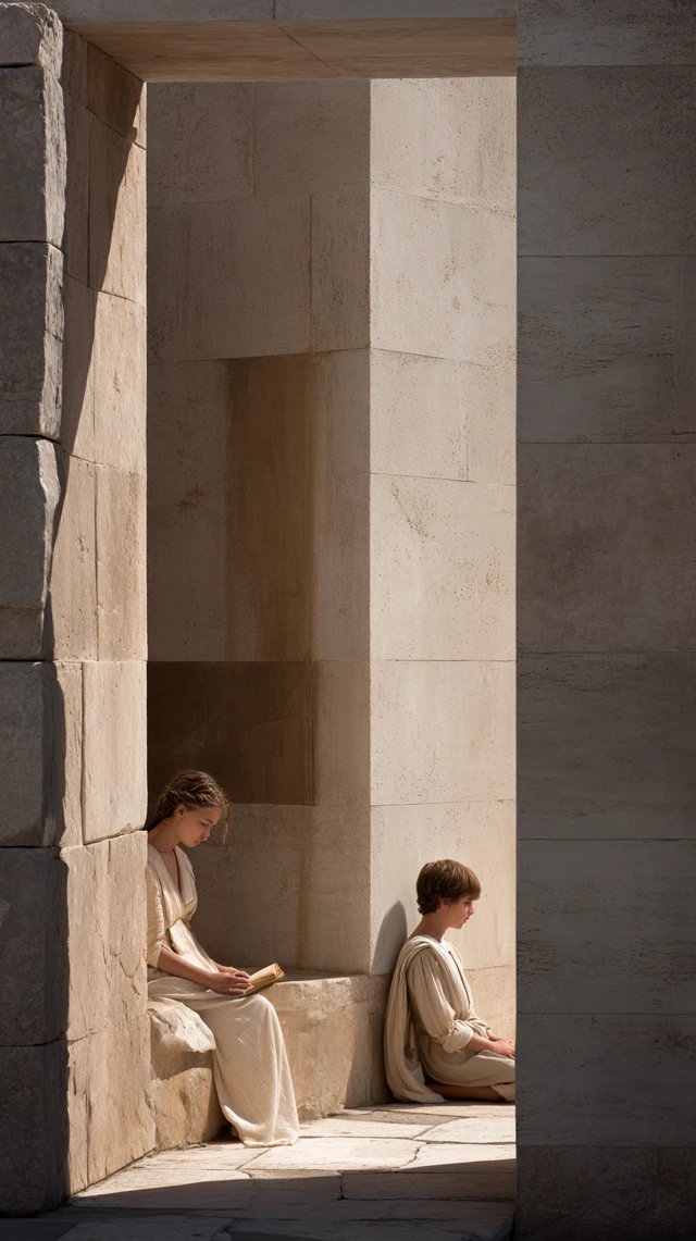 Athenian Youths Cinematic Photo Ancient Greece
