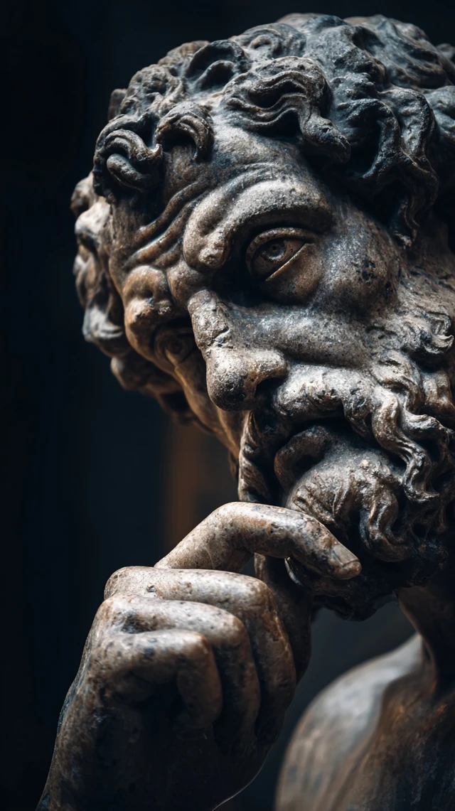 Stoic Philosopher Contemplating Wisdom