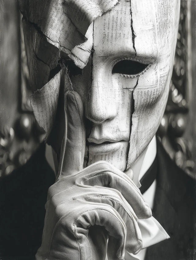 Masked Enigma: A Portrait of Mystery