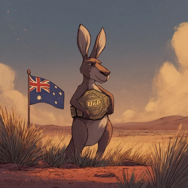 UFC Kangaroo Champion in the Australian Outback