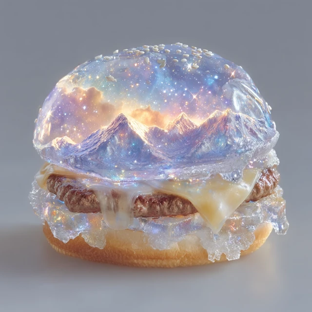 Polar Vortex Hamburger Art