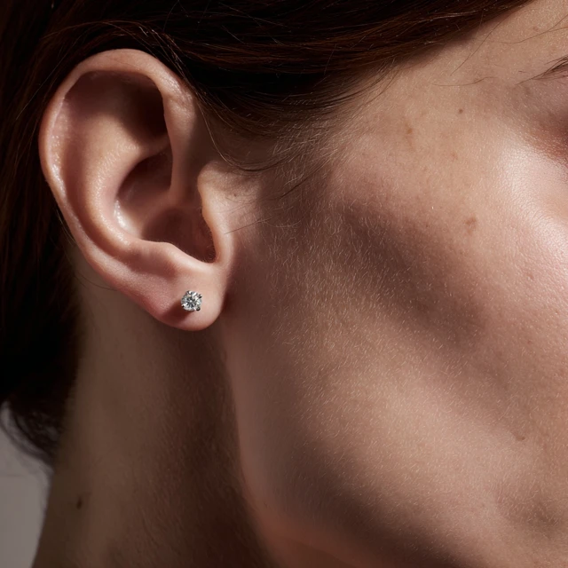 Diamond Stud Earring Refined Jewelry Catalog Quality