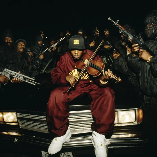 Gangster Rapper Playing Violin 90s Scene