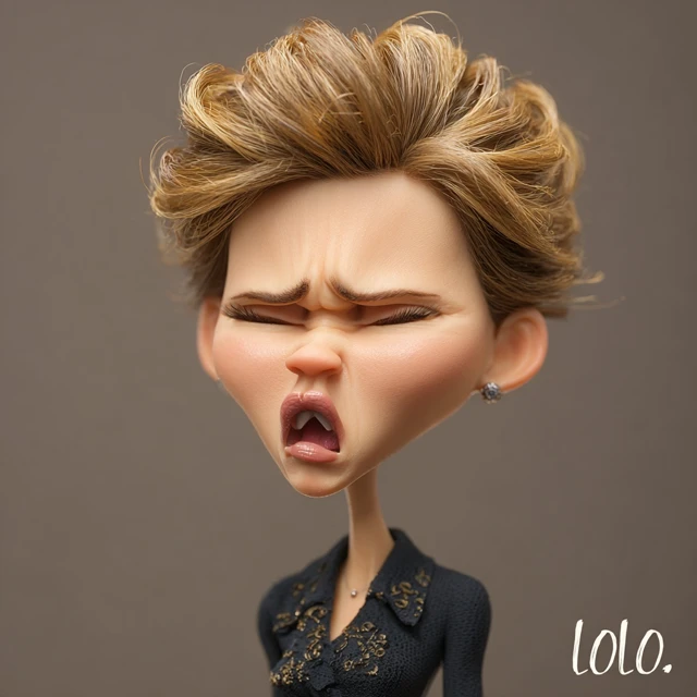 Lauren Lolo Wood Caricature Realistic Portrait