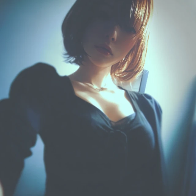 Anime Cosplay Selfie Beautiful Woman Figure