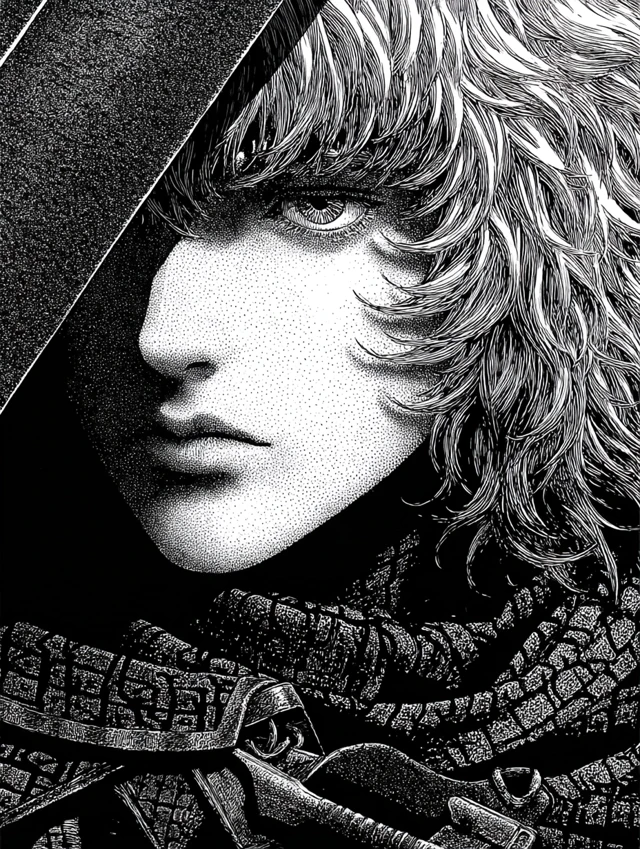 Griffith from Berserk Illustration by Kentaro Miura
