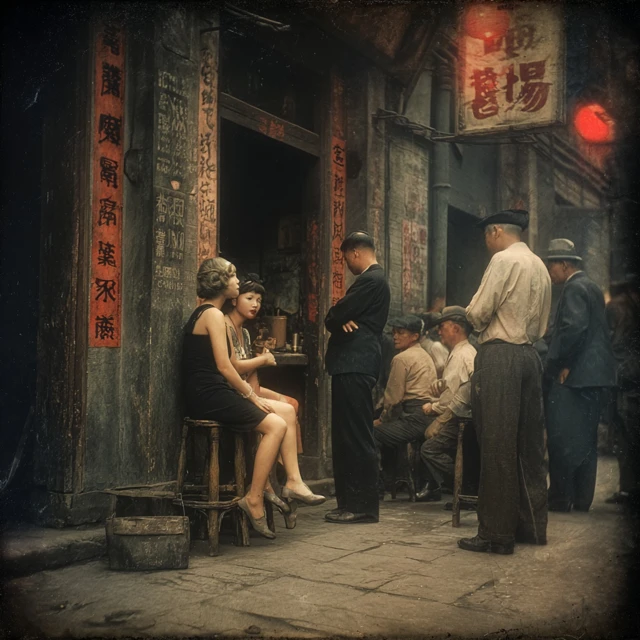 1930s Redlight District Asia Scene