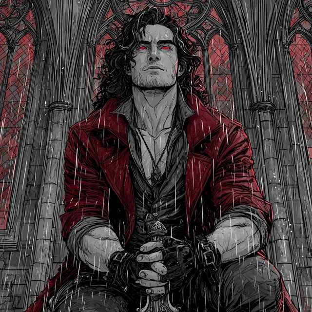 Handsome Vampire Henry Cavill Gothic Art