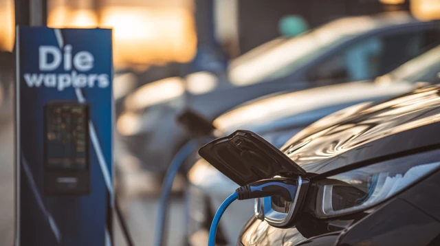 EV Charging Station Close-Up: Technology and Innovation