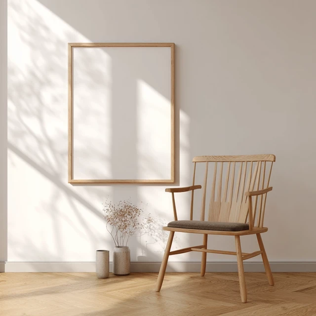 Scandinavian Frame Mockup for Art Modern Interior
