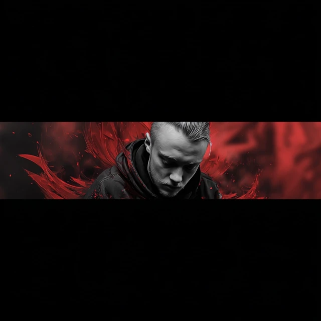 Dota 2 Twitch Banner for Nick Dreiker Black Red