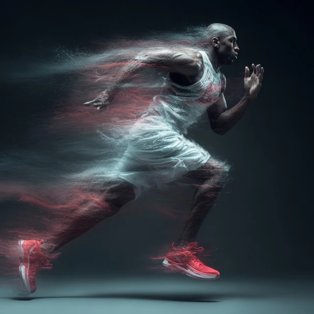Athletic Brand Advertisement Realistic Runner