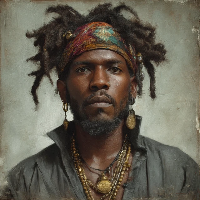 Fantasy Portrait of an African American Man