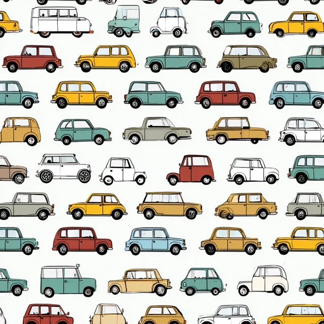 Car Pattern Illustration Simple Design