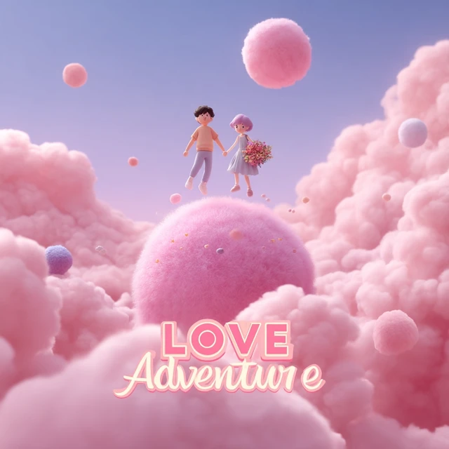 Love Adventure 3D Cartoon Illustration