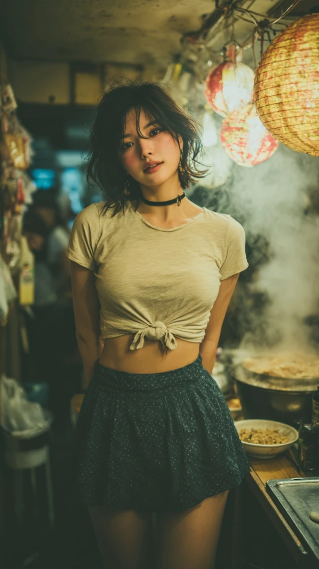 Korean Woman in Shabu Shabu Restaurant Photography