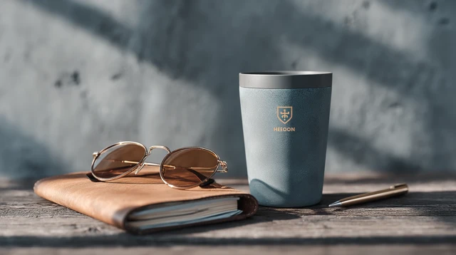 HEENOOR Glass Cup Product Photography Corporate Style