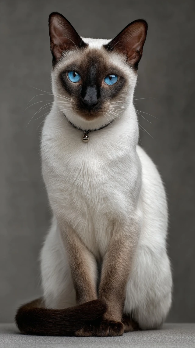 Siamese Cat Luna Portrait Regal and Sophisticated