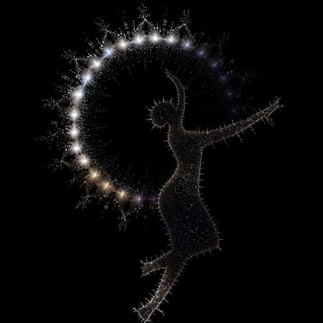 Fractal Dance Silhouette