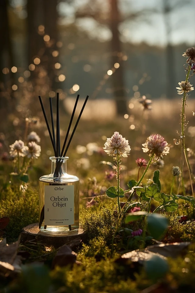 Orbe Objet Reed Diffuser in Serene Forest