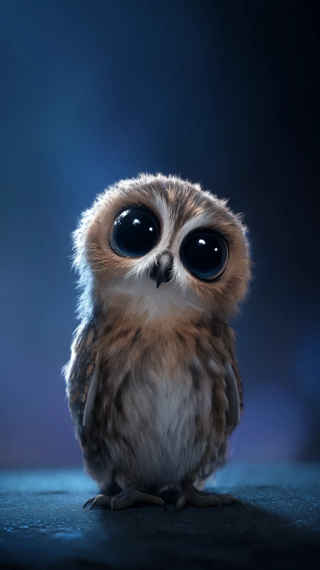 Cute Owl Wallpaper for Motorola Edge 50 Ultra