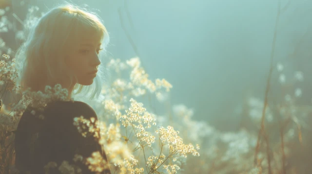 Pale Beauty A Farewell Look Serene Portrait