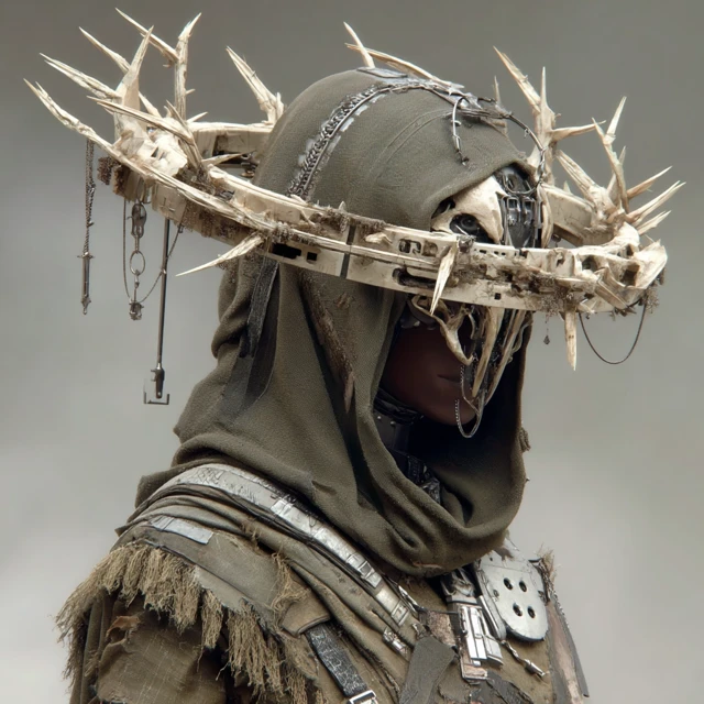 Fashionable Chaos Acolyte Grimdark Fantasy Art