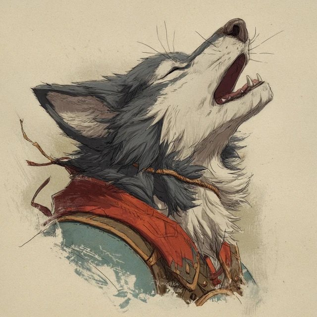 Wolfkin Bandit Headshot Dragonbane Fantasy Art