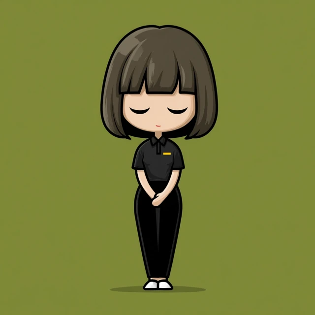 Chibi Personal Trainer Icon Design