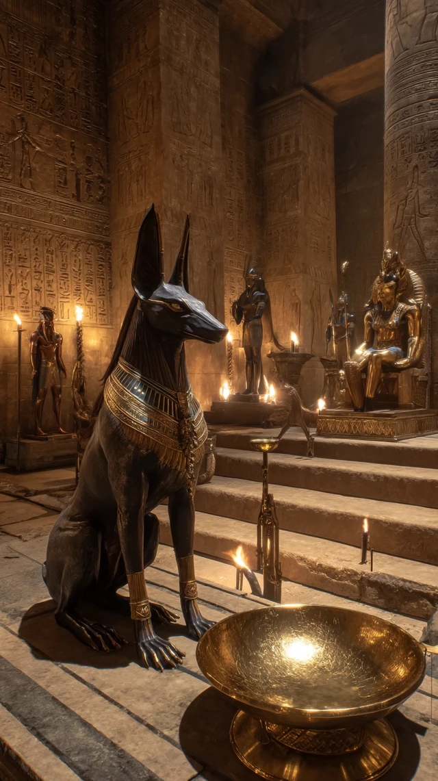 Anubis Hall of Judgment: Ancient Egyptian Ritual