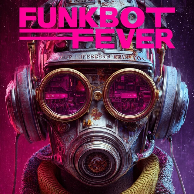 Funkbot Fever Futuristic Music Cover Retro Style