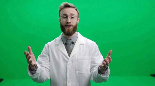 American Doctor Talking in Front of a Green Screen