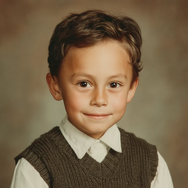 First Grade School Picture Day Retro Boy