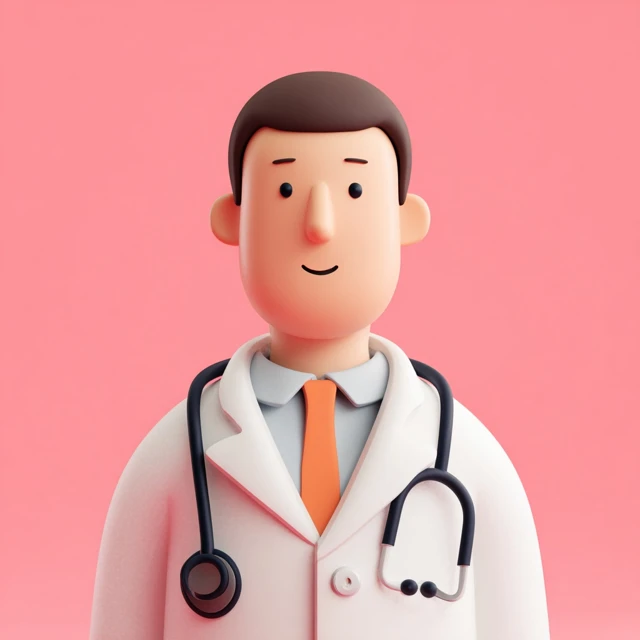 3D Doctor Icon Medical Healthcare Illustration