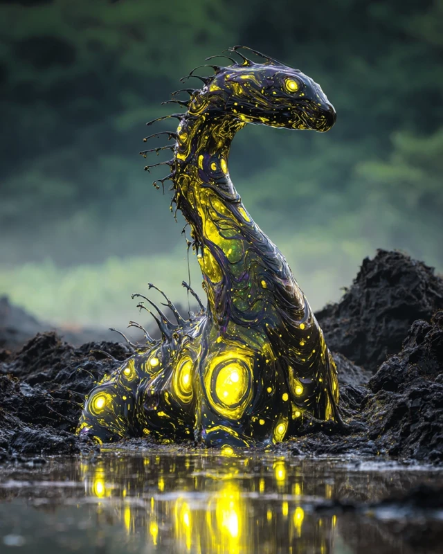 DMT Swamp Monster Emerging From Sludge