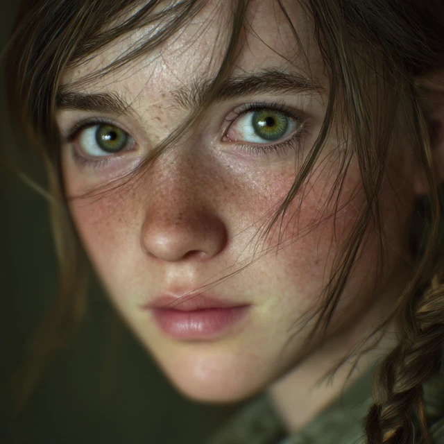 Ellie Williams The Last of Us Green Eyes