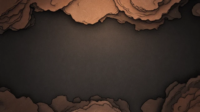 Minimalist Fantasy Battleground Paper Cutout Style