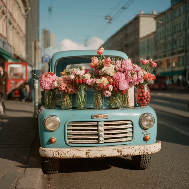 Strawberry Truck in St Petersburg