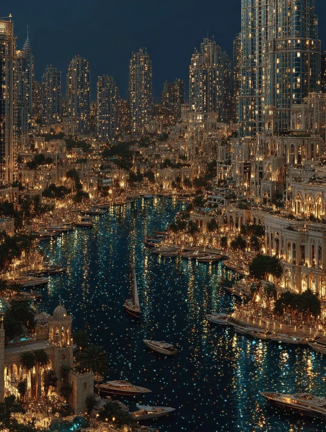 City of Lights A Futuristic Metropolis