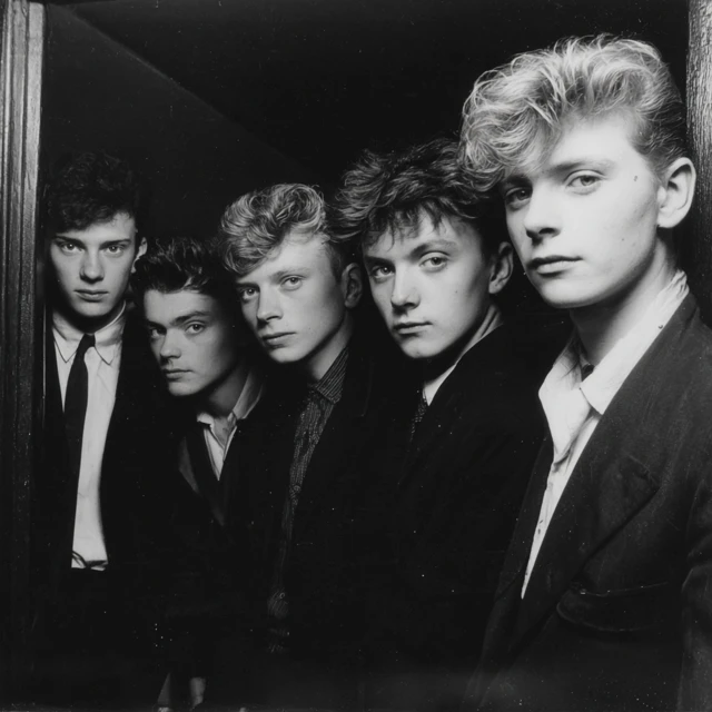 1980s British New Wave Band Vinyl Cover Photo