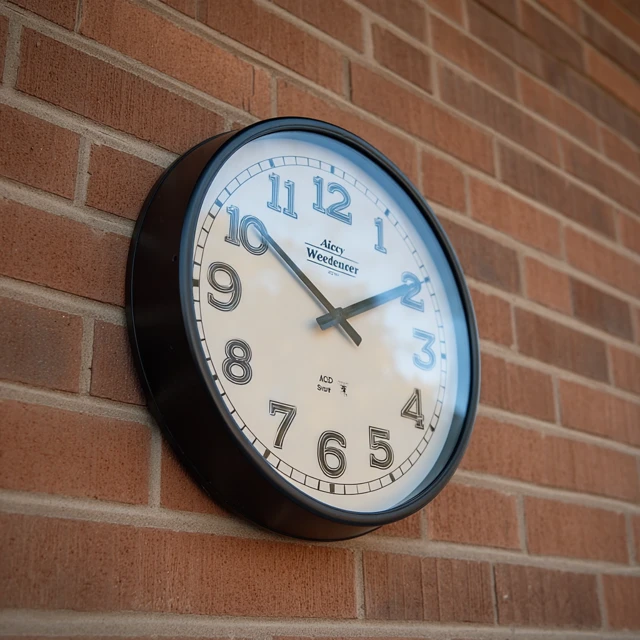 Andy Starr Wall Clock with Temperature and Weather Display