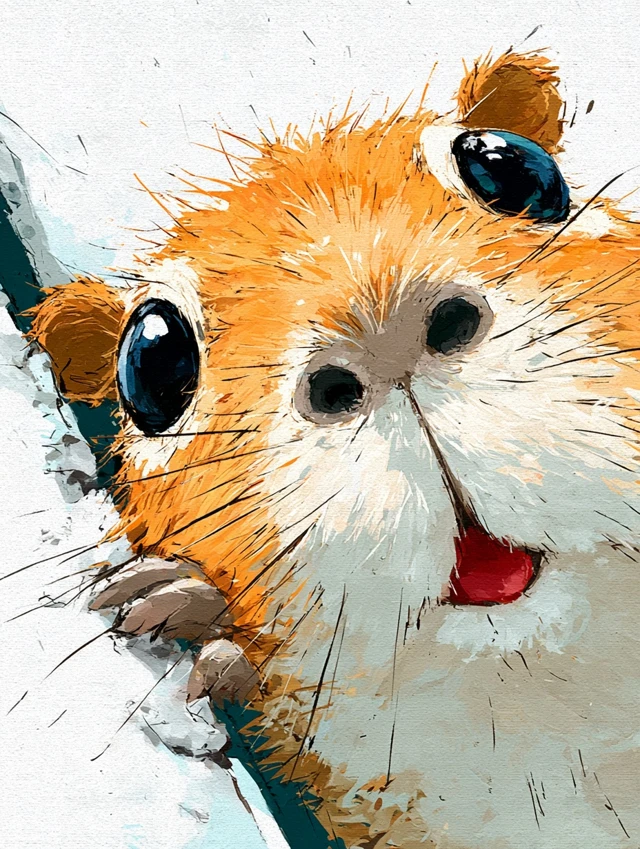 Cute Capybara Manga Style Illustration