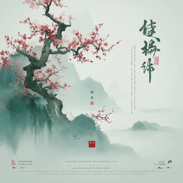Lichun Plum Blossoms Chinese Ink Painting