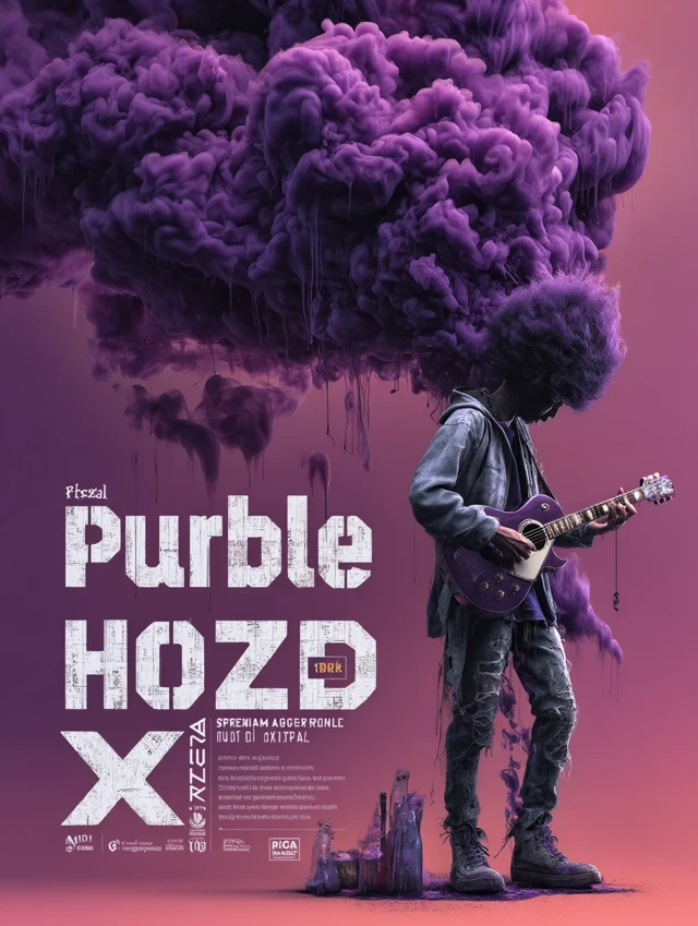 Purple Haze Ad Magazine Art Illustration