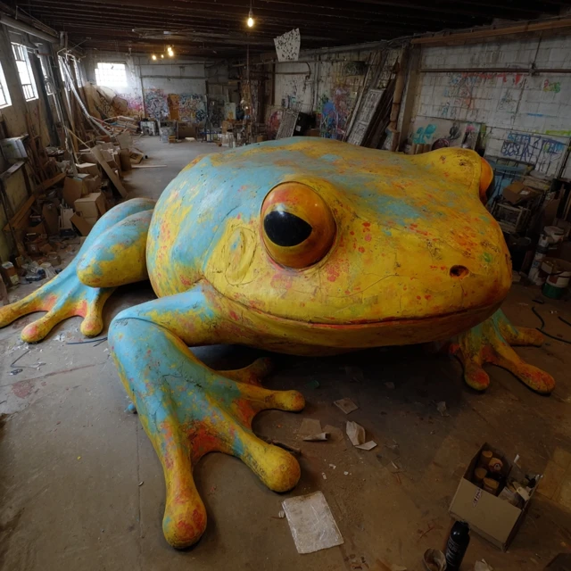 Giant Frog Illustration Art