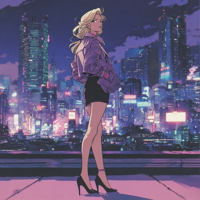 Nina Williams City Pop Anime Art