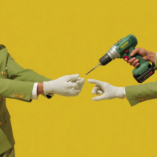 Concierge Hands Drill 60s Product Commercial Wes Anderson Style