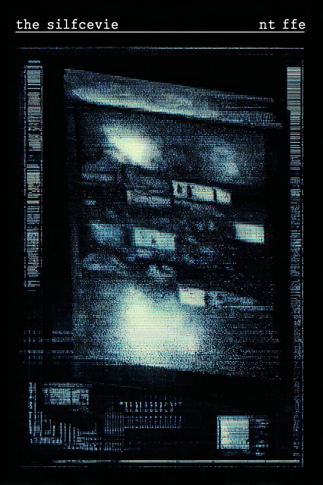 Glitch Book Cover Dark Digital Design